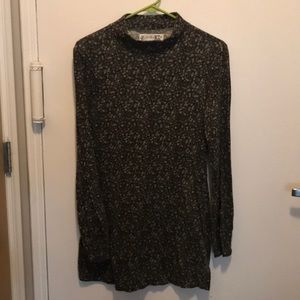 Urban Outfitters long sleeve mock neck mini dress, worn once!